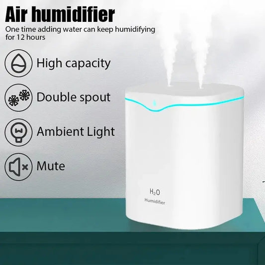 2L Dual Spray Air Humidifier - USB Wireless